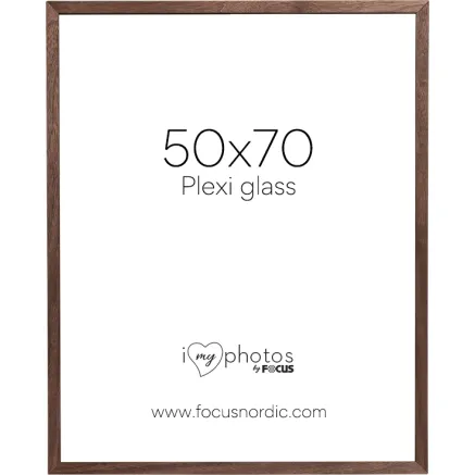 FOCUS SOUL WALNUT VENEER 50X70 PLEXI 120953