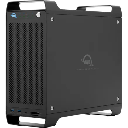 OWC FLEX8 (7 HDD + 1 X NVME U.2 ARRAY CONFIGS) 88TB TOTAL (84TB HD 12TB X 7 AND 4TB NVME X 1 OWCTB3F81N088