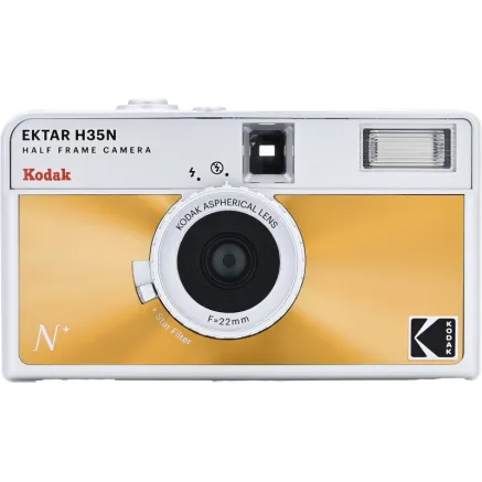KODAK EKTAR H35N CAMERA GLAZED ORANGE RK0305