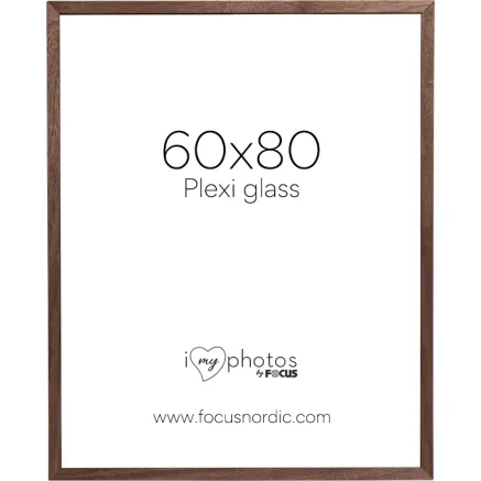 FOCUS SOUL WALNUT VENEER 60X80 PLEXI 120956