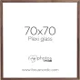 Discontinued - FOCUS SOUL WALNUT VENEER 70X70 PLEXI 120958
