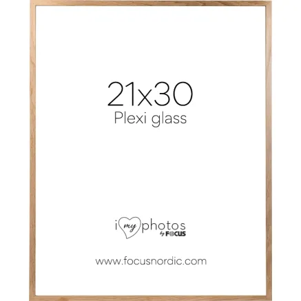 FOCUS SOUL OAK VENEER 21X30 PLEXI 123177