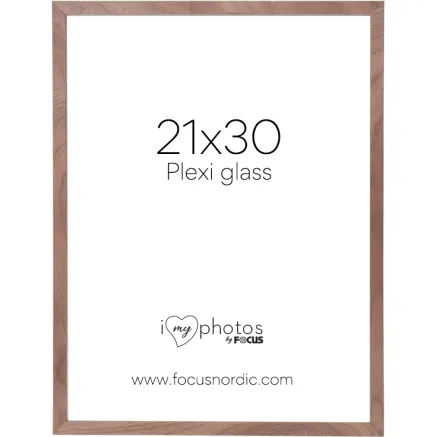 FOCUS SOUL WALNUT VENEER 21X30 PLEXI 123181