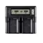 Kameras bateriju lādētāji - Newell LCD dual-channel charger with power bank and SD card reader for EN-EL15 batteries for Nikon - ātri pasūtīt no ražotāja