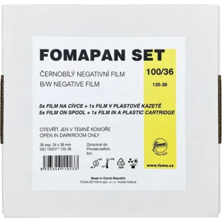 Foma film Fomapan 100/36 Set 6 filmi + cartrige V11023