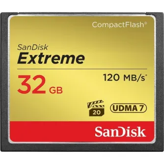 Atmiņas kartes - SanDisk atmiņas karte CF 32GB Extreme 120MB/s SDCFXSB-032G-G46 - ātri pasūtīt no ražotāja