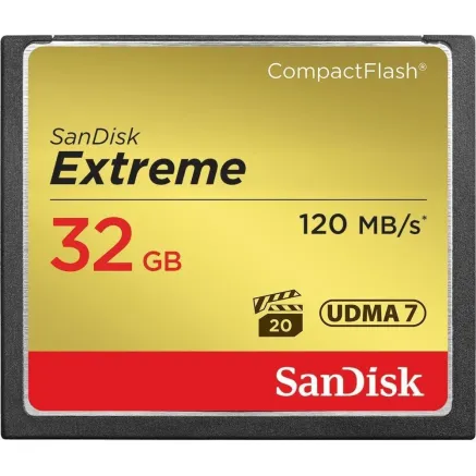 SanDisk memory card CF 32GB Extreme 120MB/s SDCFXSB-032G-G46
