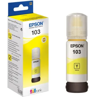 Printer cartridges - Epson ink 103 EcoTank, yellow C13T00S44A - quick order from manufacturer