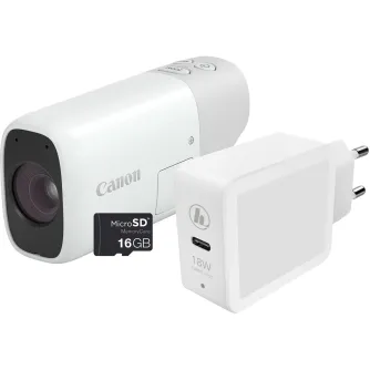 Video Cameras - Canon PowerShot Zoom Essential Kit, white 4838C014 - quick order from manufacturer