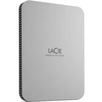 LaCie external hard 4TB Mobile Drive USB-C (2022), moon silver STLP4000400