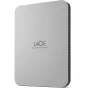 LaCie external hard 4TB Mobile Drive USB-C (2022), moon silver STLP4000400