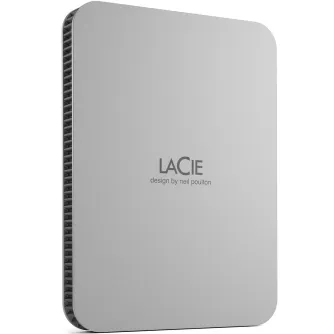 LaCie external hard drive 2TB Mobile Drive USB-C (2022), moon silver STLP2000400