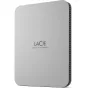 LaCie external hard drive 2TB Mobile Drive USB-C (2022), moon silver STLP2000400