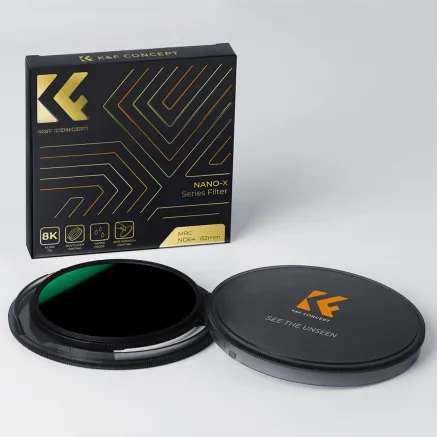 K&F Concept 62MM, NANO-X-1/8 Black Mist Magnetic filter,HD, Waterproof, Anti Scratch, Green Coated,with magn SKU.1838