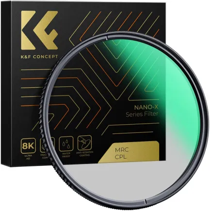 K&F Concept 72MM XC16 Nano-X B270 CPL Filter, HD, Waterproof, Anti Scratch, Green Coated KF01.996V1
