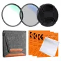 ND neitrāla blīvuma filtri - K&F Concept K&F 77mm 2pcs Professional Lens Filter Kit (MCUV/CPL) + Filter Pouch+Lens Cap+3pcs*Cleaning Cloth SKU.2039V1 - ātri pasūtīt no ražotāja