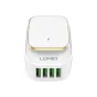 Kameras bateriju lādētāji - Ldnio A4405 USB charger - 4x USB with LED USB night light - ātri pasūtīt no ražotāja