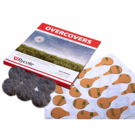 Rycote miniwindjammer overcovers (Grey, 6-pack, 30 stickies) RY SPEC OC-G