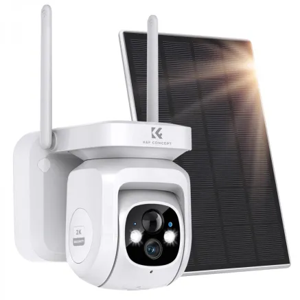 K&F Concept WIFI solar security camera System solar camera PIR human sensor + 2-Way Audio KF50.0010