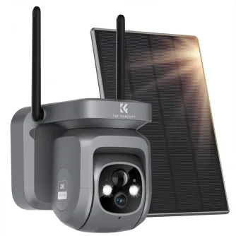 K&F Concept K&F WIFI solar security camera System solar camera PIR human sensor + 2-Way Audio Built-in Battery KF50.0015
