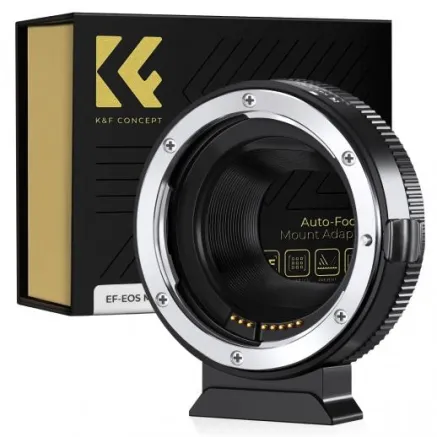 K&F Concept Auto focus electronic Canon EF/EF-S to EOS M mount, with Caps KF06.519