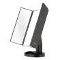 Make-up spoguļi - Humanas HS-ML04 makeup mirror with LED backlight - black - ātri pasūtīt no ražotāja