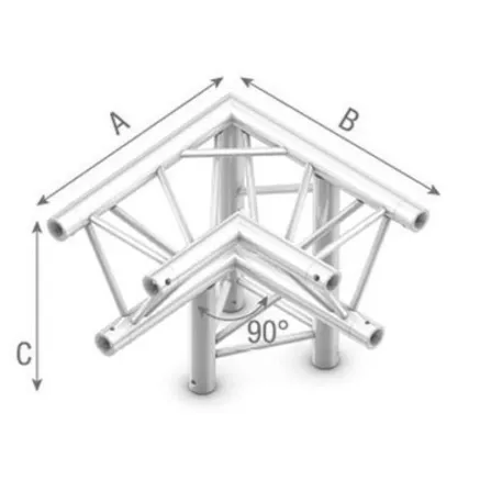 Studioking Truss Triangle 90 Degree Angle Down Right Top Down