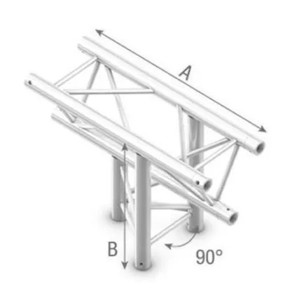 Studioking Truss T-Cross 90 Degrees 3 Way Apex Up Down