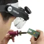 CarsonHeadmagnifierPROSeriesMagniVisorDeluxewithLEDand4lenses