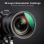 KFConceptKF105MMNano-XVariableFaderNDFilter,ND2~ND32,WOBlackCrosswith3pcscleaningclothsKF012323V1
