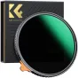 K&F Concept 105MM XV56 Nano-X Slim Variable/Fader NDX, HD, ND2ND400, Waterproof, Anti Scratch, Green Coated KF01.2321