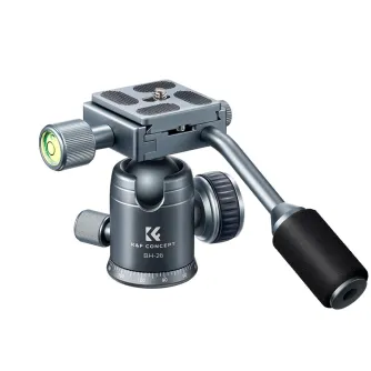 KFConceptKF26mmMetalTripodBallHeadwithHandle360DegreeRotatingPanoramicwith14inchQuickReleaseKF31049V1