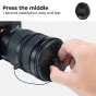 Objektīvu vāciņi - K&F Concept K&F Accessory 9-in-1 set, 55mm Center Pinch Lens Cap with string (unstringing)*3+Vacuum Cleaning SKU.1992 - ātri pasūtīt no ražotāja
