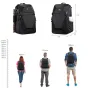K&F Concept Camera Backpack 20L su priekiu kietu apvalku, pritaikomais kompartamentais ir vieta keturiems objektyvams ir nešiojamam kompiuteriui.