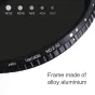 KFConceptKF46MMNano-XVariableFaderNDFilter,ND2~ND32,WOBlackCrosswith3pcscleaningclothsKF011165V1