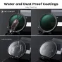 KFConceptKF86MMXB42Nano-XCPL VariableFaderNDXND2~ND32,Waterproof,AntiScratch,GreenCoatedKF012324