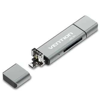 Data Cables - Vention Multifunctional USB2.0 Card Reader Vention CCJH0 Gray - quick order from manufacturer