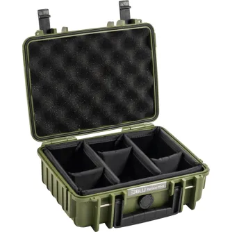Hard Cases - BW OUTDOOR CASES TYPE 1000 / BRONZE GREEN (DIVIDER SYSTEM) 108260 - quick order from manufacturer