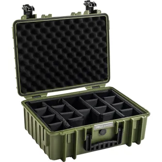 Hard Cases - BW OUTDOOR CASES TYPE 5000 / BRONZE GREEN (DIVIDER SYSTEM) 108264 - quick order from manufacturer