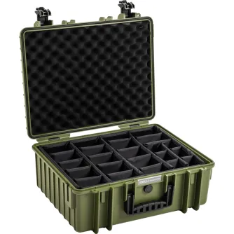 Hard Cases - BW OUTDOOR CASES TYPE 6000 / BRONZE GREEN (DIVIDER SYSTEM) 108266 - quick order from manufacturer