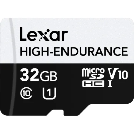 LEXAR MICROSD HIGH-ENDURANCE MICROSDHC UHS-I/U1/10 R100/W30 (V10) 32GB LSDM10-32GABHE
