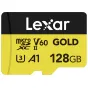 Memory Cards - LEXAR MICROSD GOLD MICROSDXC UHS-II/C10/A1/U3 R280/W100 (V60) 128GB LMSGOLD128G- - quick order from manufacturer