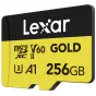 Atmiņas kartes - LEXAR MICROSD GOLD MICROSDXC UHS-II/C10/A1/U3 R280/W100 (60) 256GB LMSGOLD256G-B - ātri pasūtīt no ražotāja