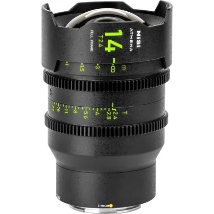 NISI CINE LENS ATHENA PRIME 14MM T2.4 E-MOUNT (WITHOUT DROP-IN FILTER) 14 T2.4 E (NO DIF)
