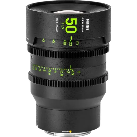 NISI CINE LENS ATHENA PRIME 50MM T1.9 E-MOUNT (WITHOUT DROP-IN FILTER) 50 T1.9 E (NO DIF)