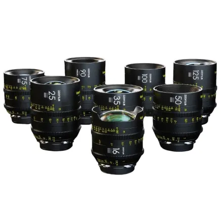 DZOFILM Vespid Prime 8-Lens Kit (16 T2.8 + 25/35/50/75/100/125 T2.1 + Macro 90 T2.8)