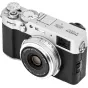 NiSi Lenzas kapa, UV filtras ir dangtis Fujifilm X100 Silver - 49mm lęšio kapa su UV filtru ir sidabriniu dangteliu, suderinamas su Fujifilm X100 serijos kameromis