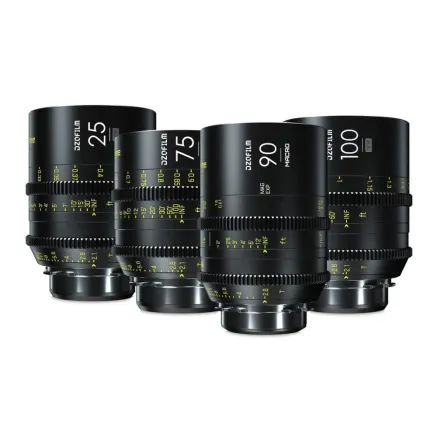 DZOFILM Vespid Prime 4-Lens Kit (25/75/100 T2.1 + Macro 90 T2.8)