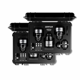 DZOFILMPavo2xAnamorphic6-LensKit(2832405575100mmT21T24)forPLEFMount(S35)BlueCoating