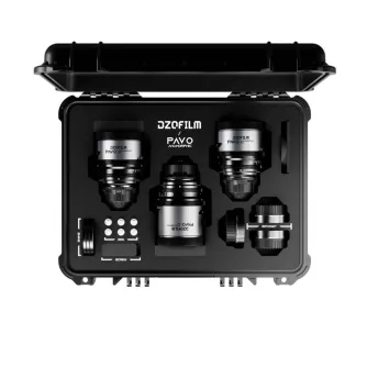 DZOFILMPavo2xAnamorphic3-LensKit(284075mmT21)forPLEFMount(S35)(DZO-PAA3PLMB)